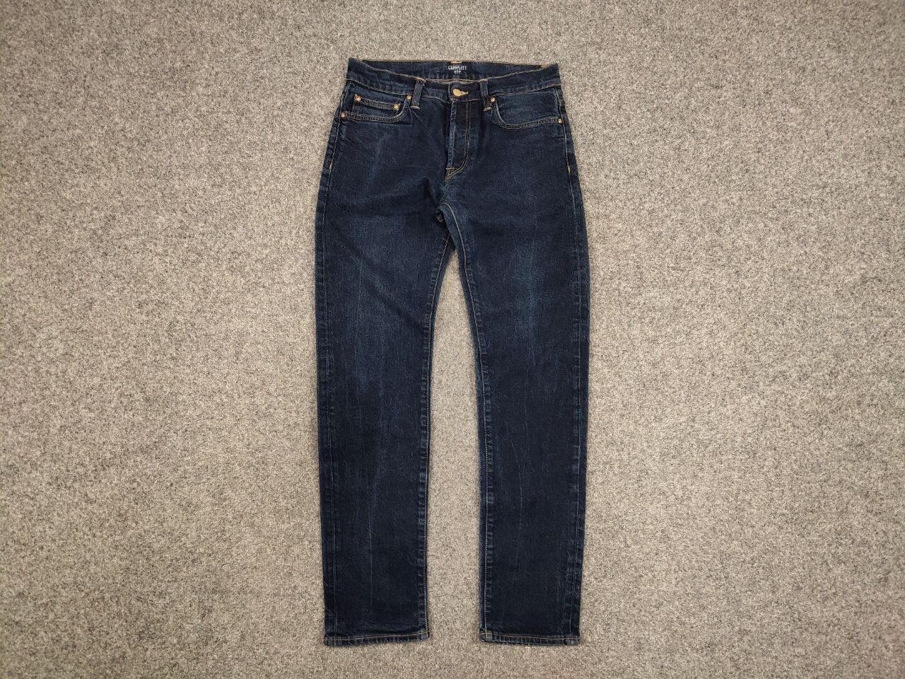 Carhartt Vintage Carhartt Wip klondike pants Dark Blue Denim Jeans Size US 30 / EU 46 - 11 Thumbnail