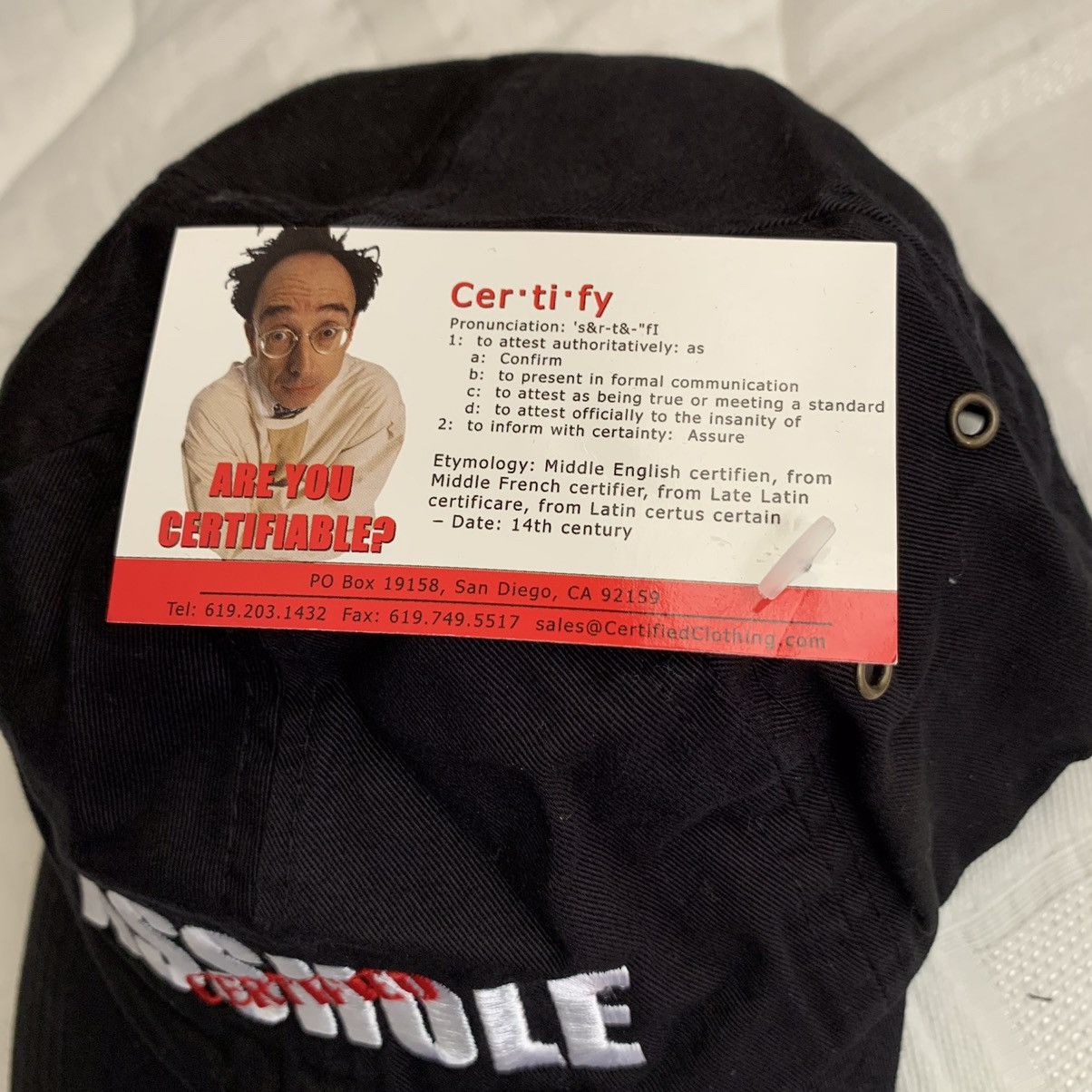 Other NWT Deadstock Certified Asshole Black Cap Size ONE SIZE - 5 Thumbnail