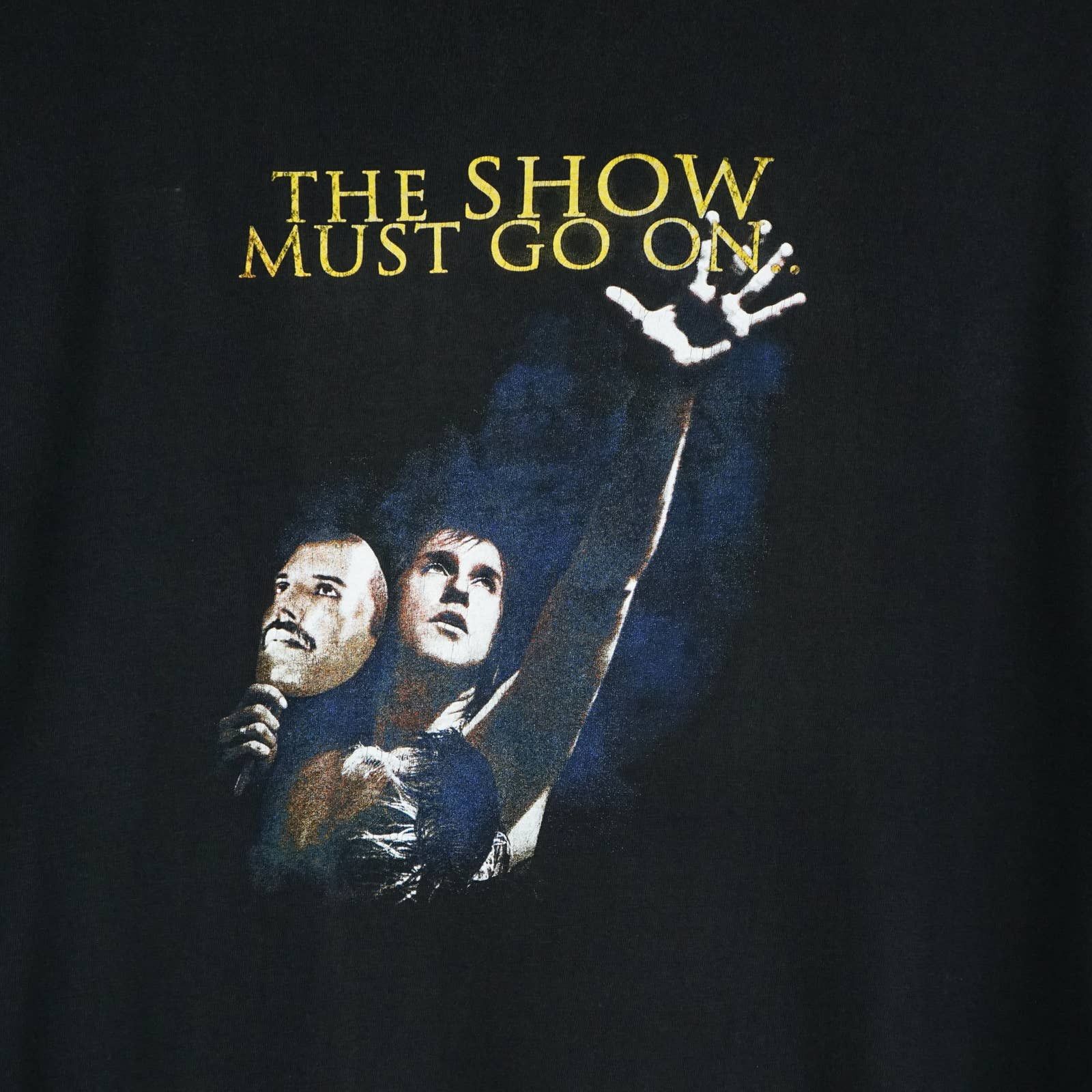 Band Tees × Vintage 1990s Queen t shirt Freddy Mercury Size US XL / EU 56 / 4 - 2 Thumbnail