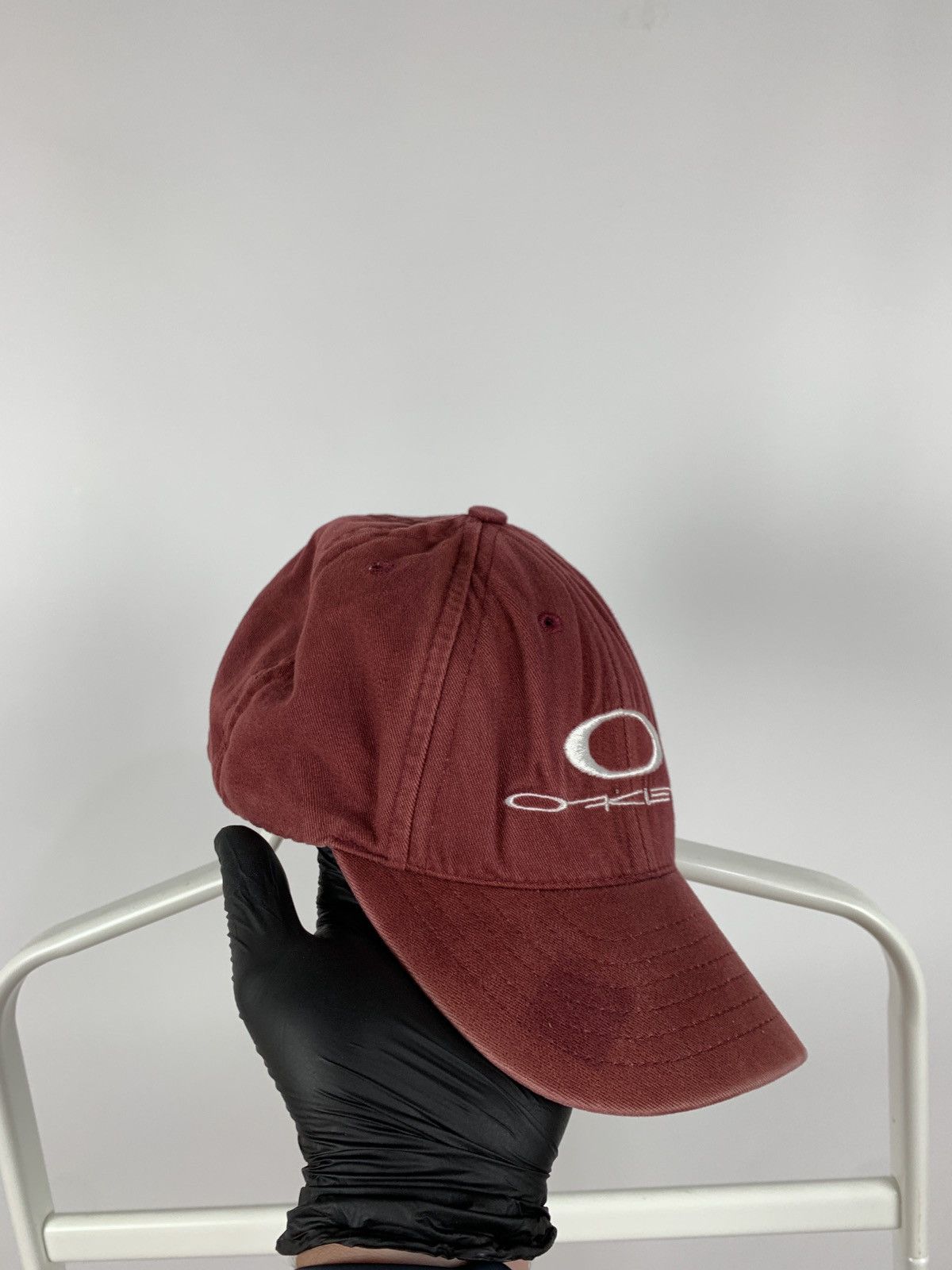 Oakley Vintage Oakley Burgundy Made In USA Cap Size ONE SIZE - 4 Thumbnail