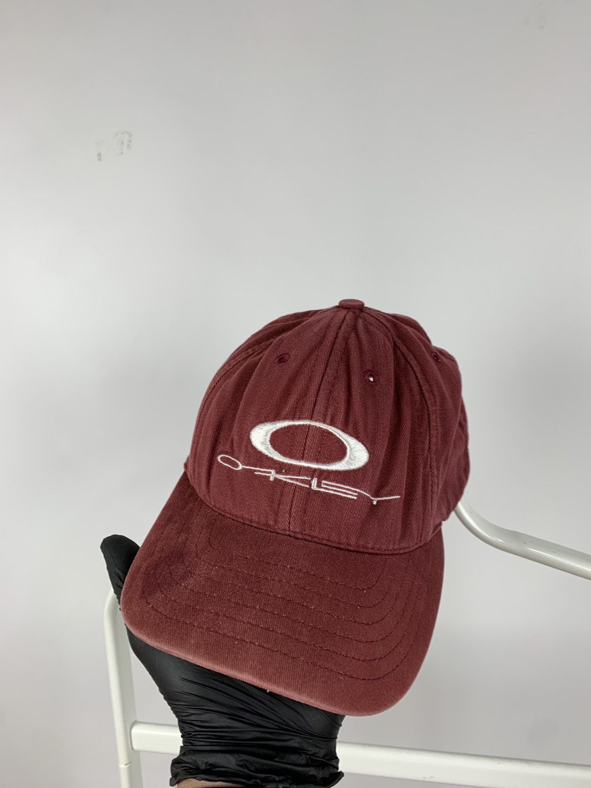 Oakley Vintage Oakley Burgundy Made In USA Cap Size ONE SIZE - 3 Thumbnail