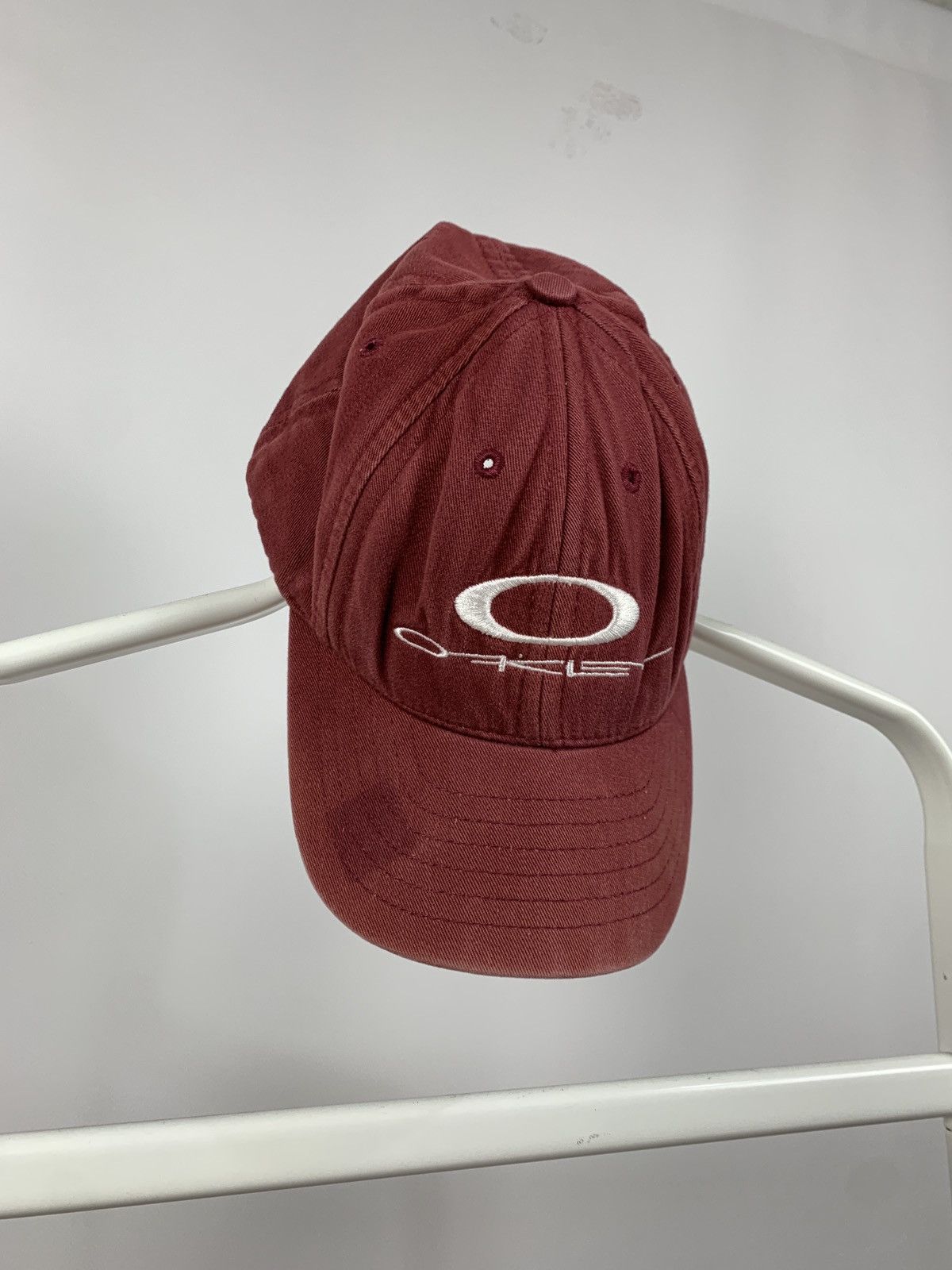 Oakley Vintage Oakley Burgundy Made In USA Cap Size ONE SIZE - 2 Thumbnail