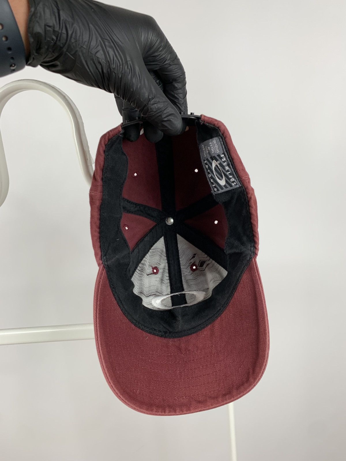 Oakley Vintage Oakley Burgundy Made In USA Cap Size ONE SIZE - 8 Thumbnail