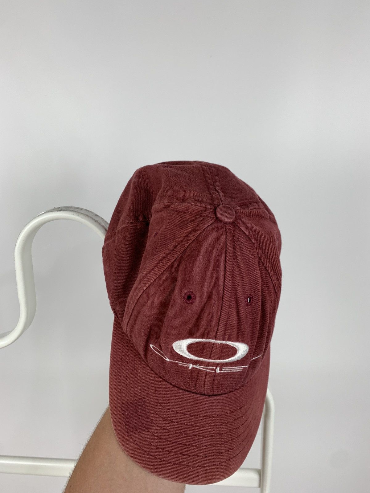 Oakley Vintage Oakley Burgundy Made In USA Cap Size ONE SIZE - 7 Thumbnail