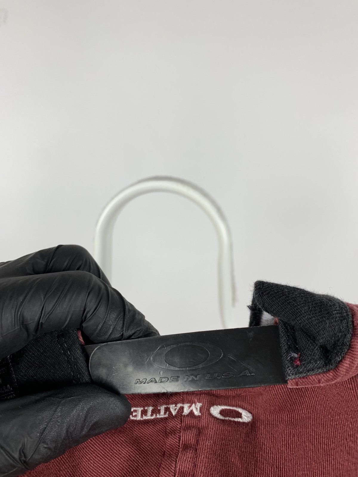 Oakley Vintage Oakley Burgundy Made In USA Cap Size ONE SIZE - 9 Thumbnail