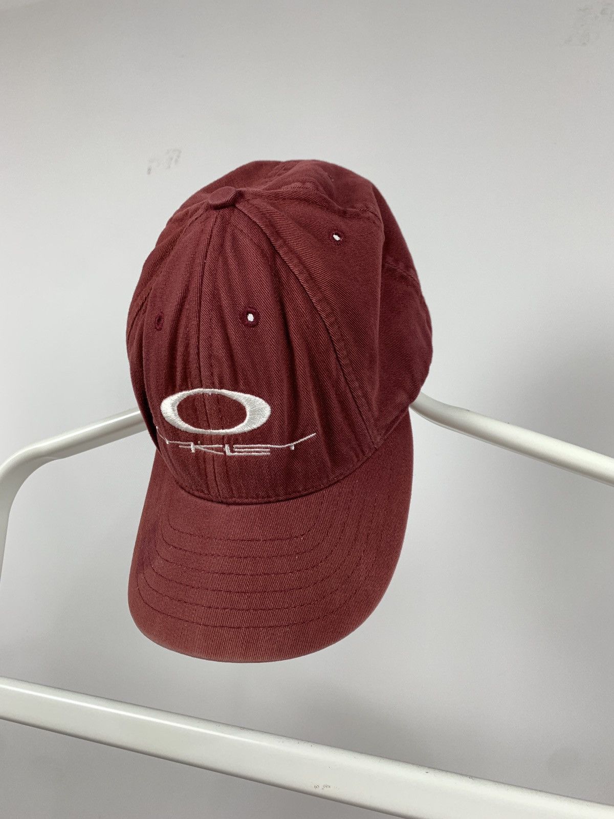 Oakley Vintage Oakley Burgundy Made In USA Cap Size ONE SIZE - 1 Thumbnail