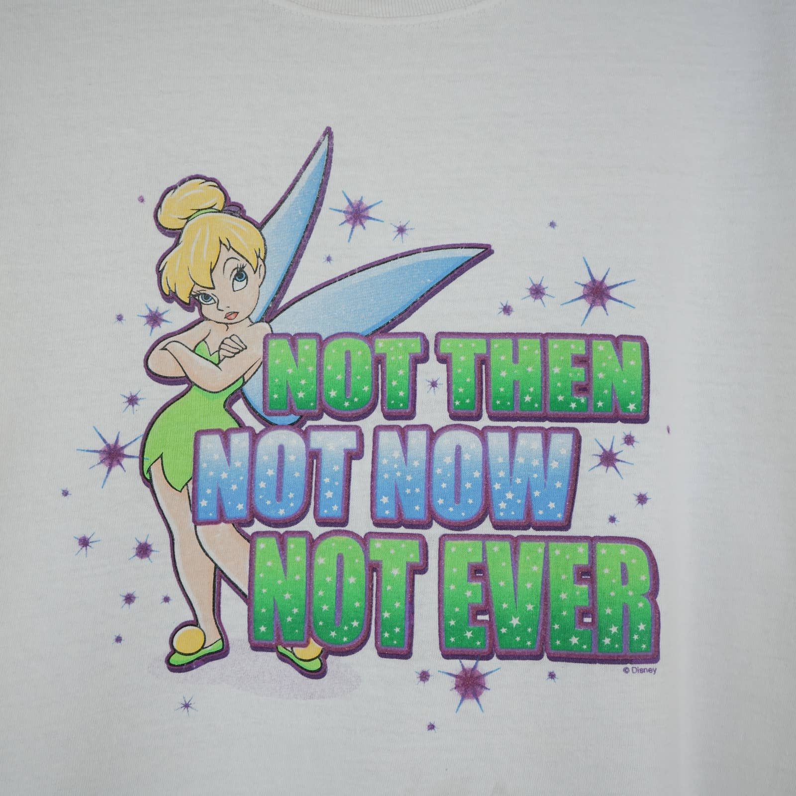 Cartoon Network × Disney × Vintage Vintage Tinker Bell Tink t shirt Disney Peter Pan Size US XL / EU 56 / 4 - 2 Thumbnail