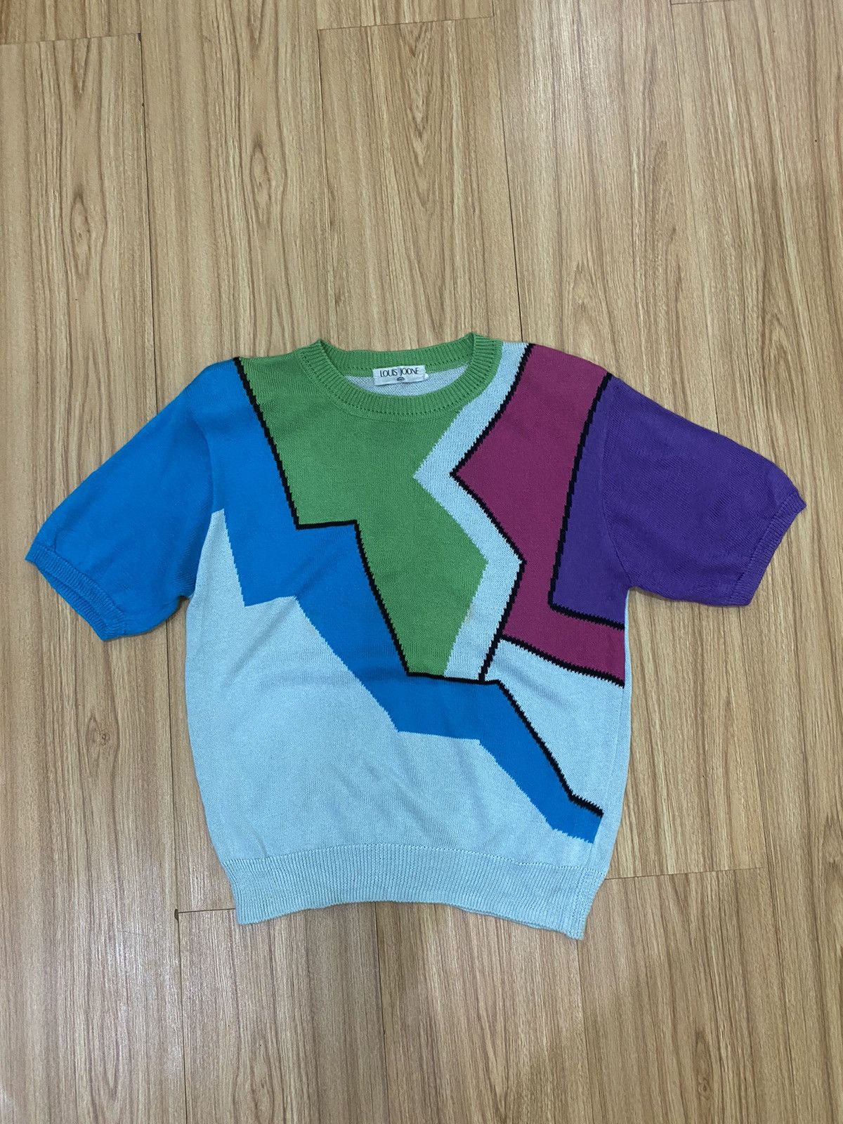 Japanese Brand Louis Joone Multicolour Knitwear Shirt Style Size US M / EU 48-50 / 2 - 1 Thumbnail