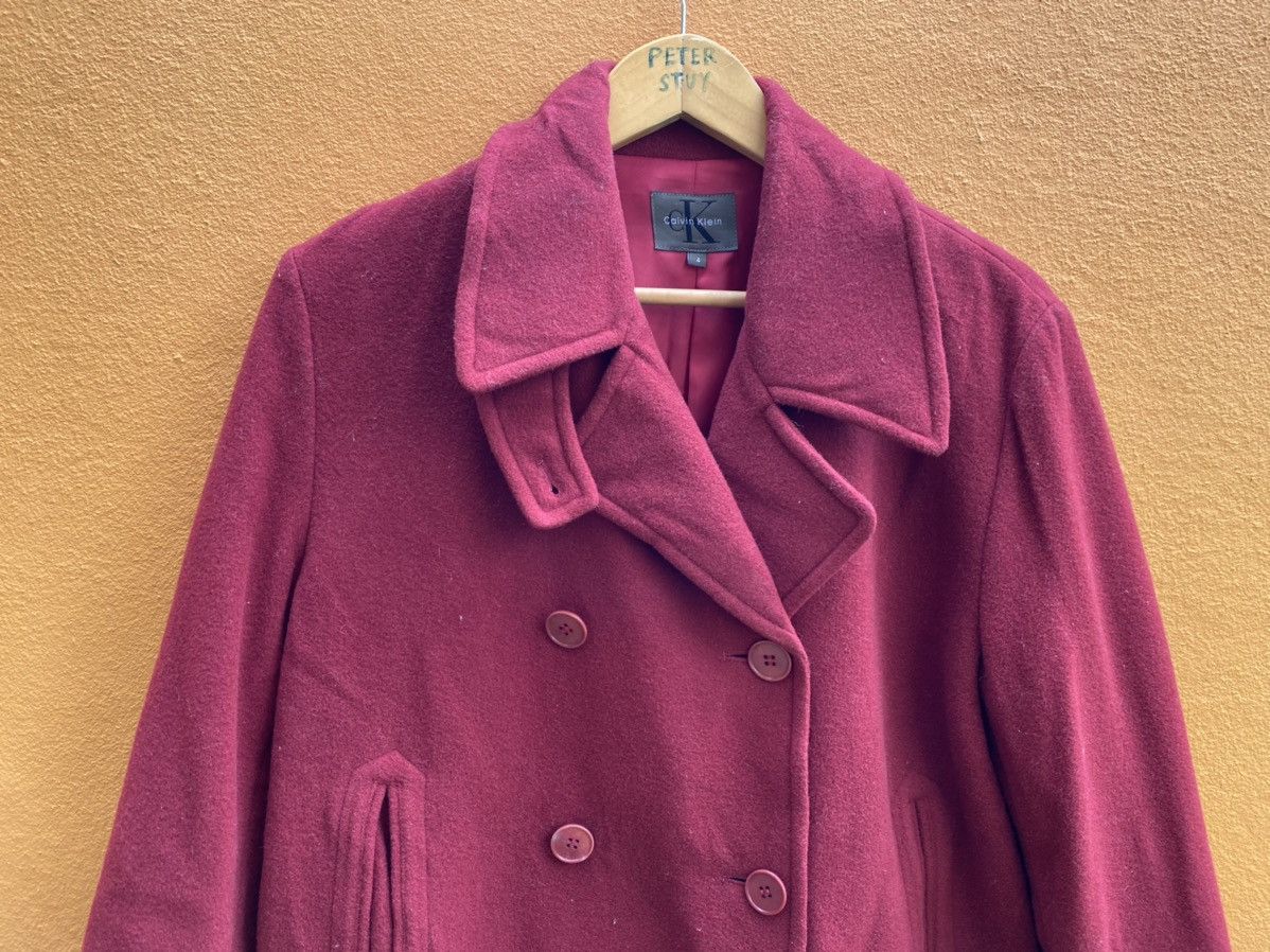 Calvin Klein × Designer Luxury CALVIN KLEIN Long Coat Double Breast Casual Style Size US M / EU 48-50 / 2 - 2 Thumbnail