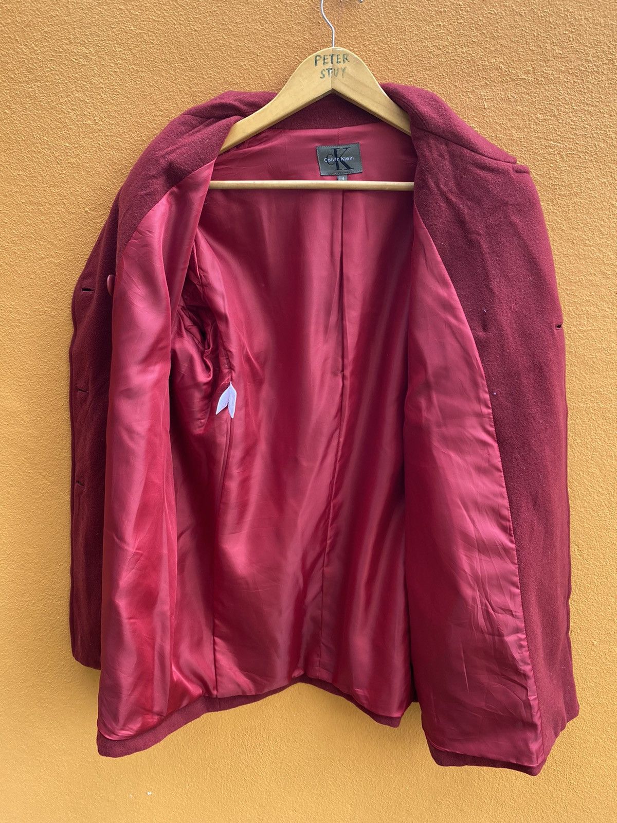 Calvin Klein × Designer Luxury CALVIN KLEIN Long Coat Double Breast Casual Style Size US M / EU 48-50 / 2 - 7 Thumbnail