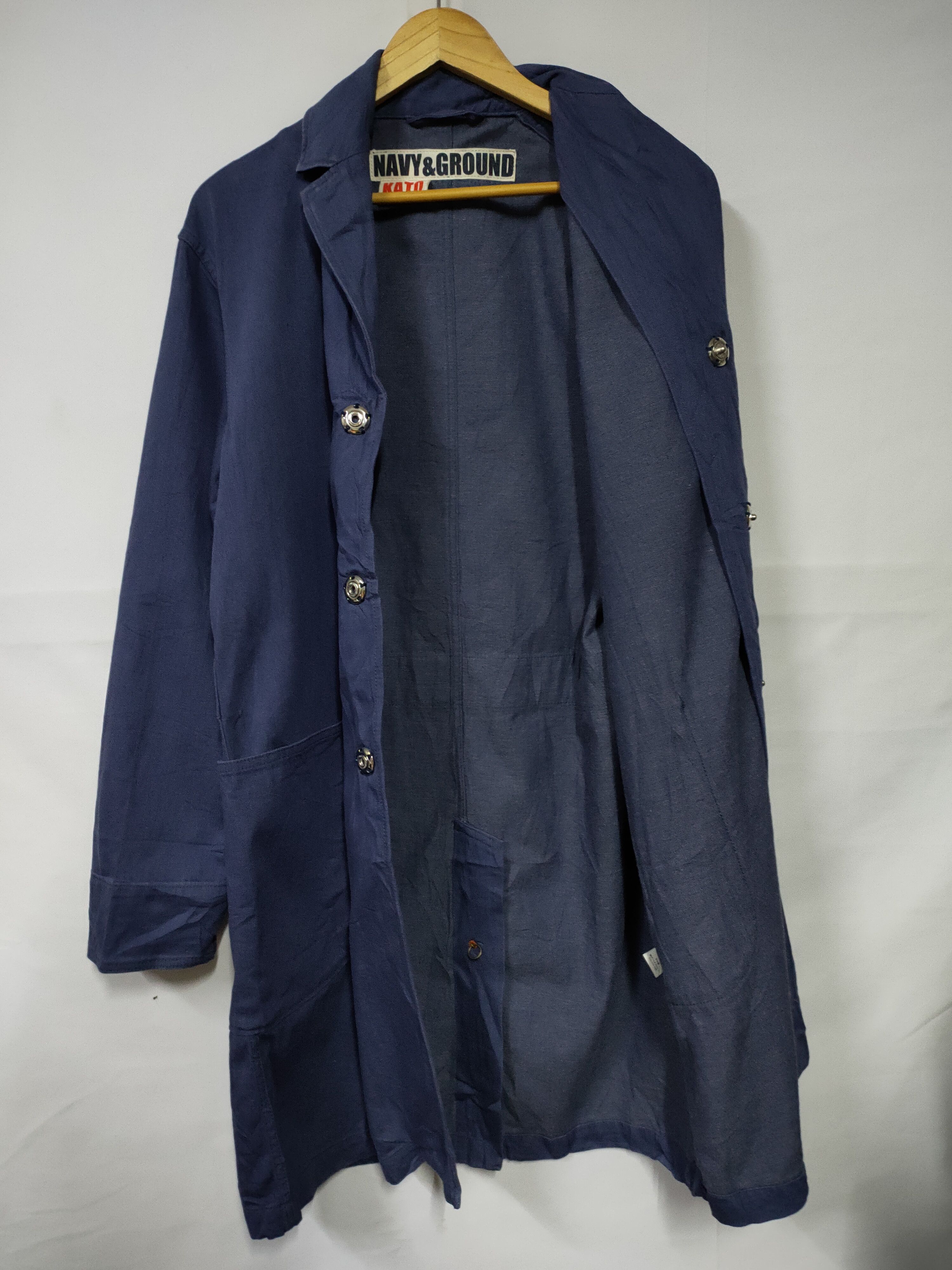 45rpm KATO NAVY & GROUND INDIGO BLUE LONG JACKET Size US M / EU 48-50 / 2 - 7 Thumbnail