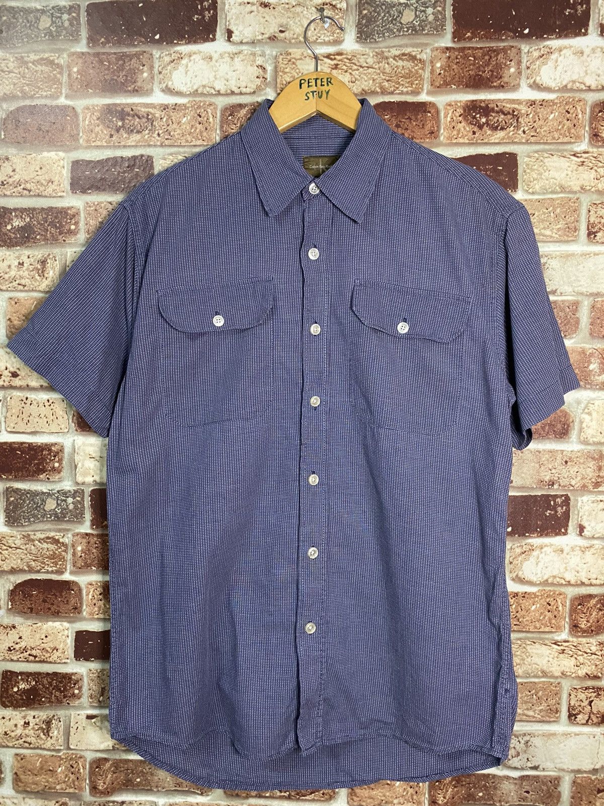 Calvin Klein Double Pocket Button Up Shirt Size US M / EU 48-50 / 2 - 1 Thumbnail