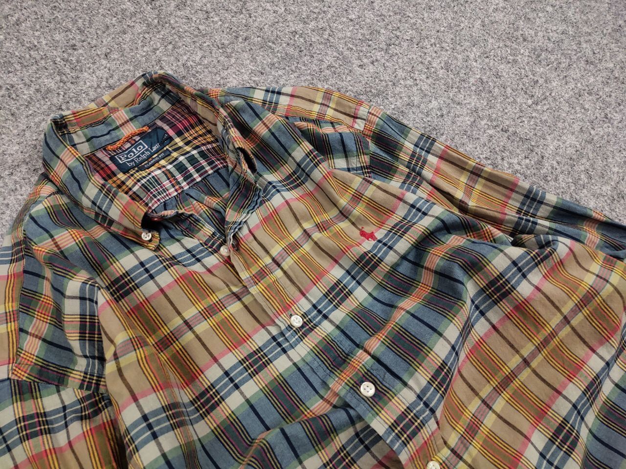 Polo Ralph Lauren Vintage 90's Polo Ralph Lauren Checkered Light Flannel Shirt Size US XL / EU 56 / 4 - 12 Thumbnail
