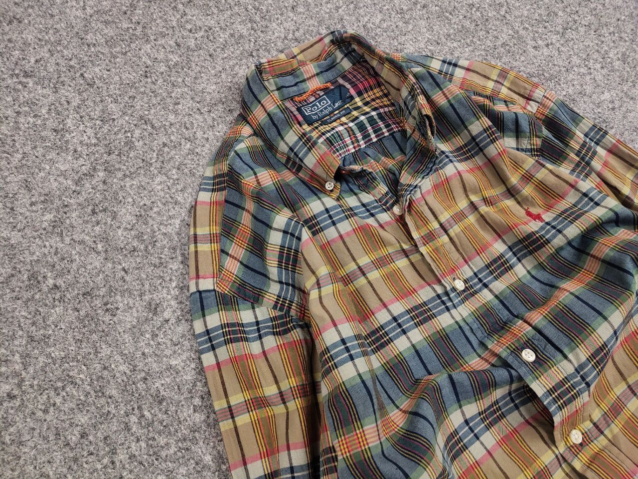 Polo Ralph Lauren Vintage 90's Polo Ralph Lauren Checkered Light Flannel Shirt Size US XL / EU 56 / 4 - 7 Thumbnail