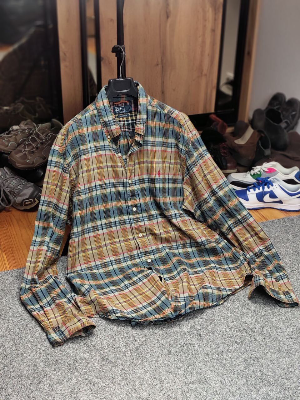 Polo Ralph Lauren Vintage 90's Polo Ralph Lauren Checkered Light Flannel Shirt Size US XL / EU 56 / 4 - 22 Thumbnail