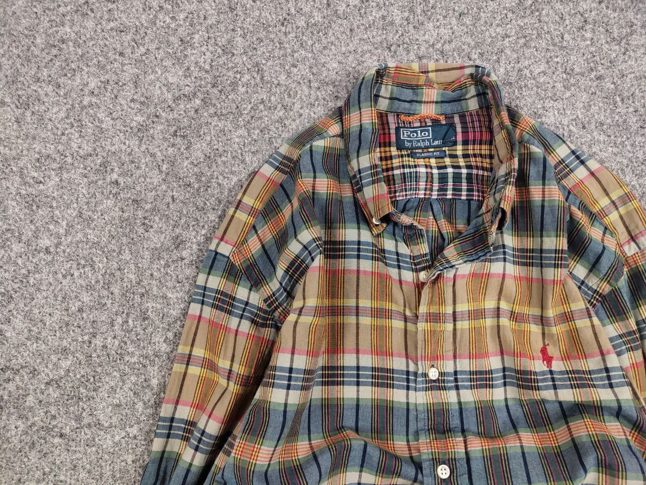 Polo Ralph Lauren Vintage 90's Polo Ralph Lauren Checkered Light Flannel Shirt Size US XL / EU 56 / 4 - 11 Thumbnail