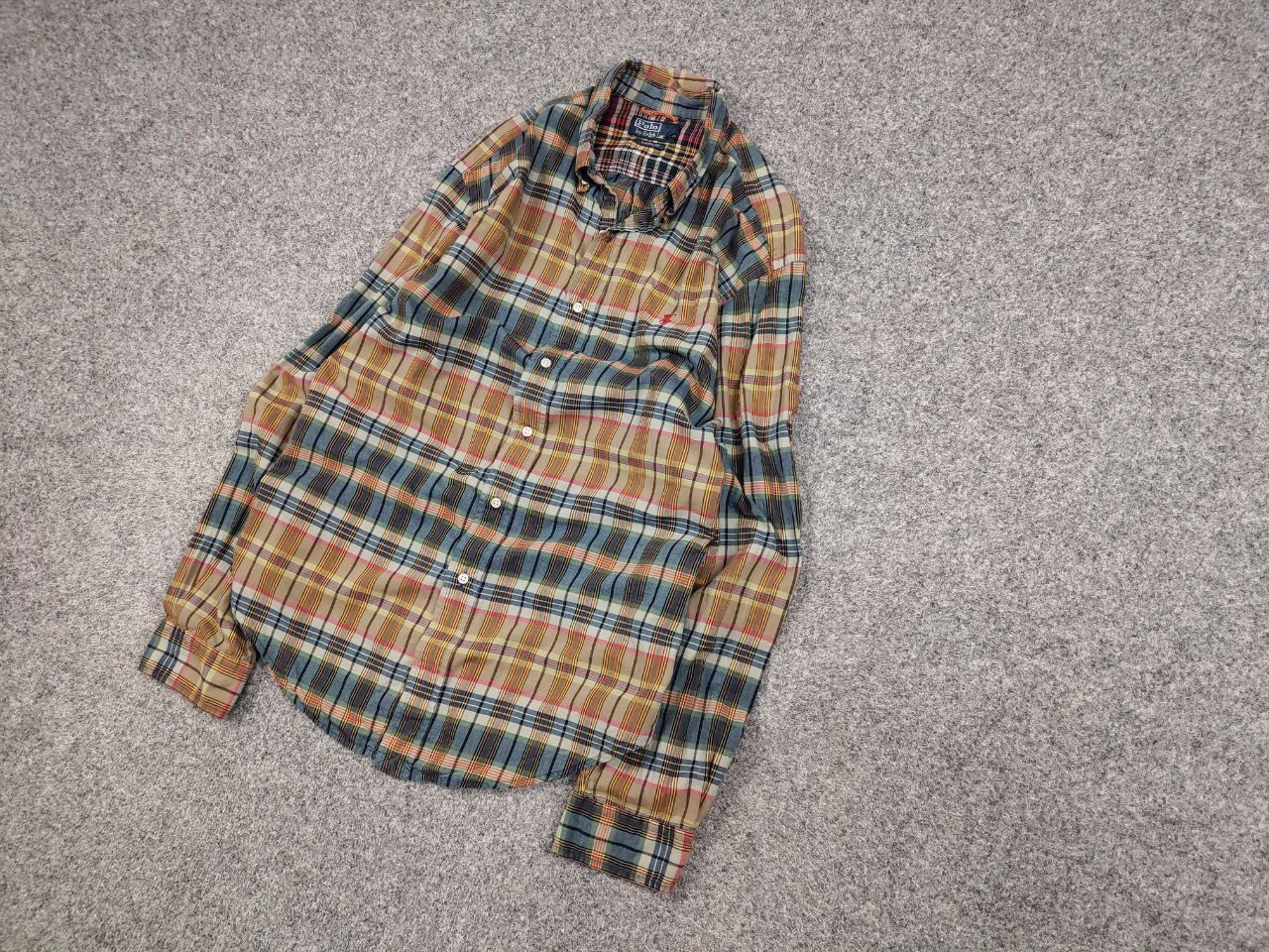 Polo Ralph Lauren Vintage 90's Polo Ralph Lauren Checkered Light Flannel Shirt Size US XL / EU 56 / 4 - 3 Thumbnail
