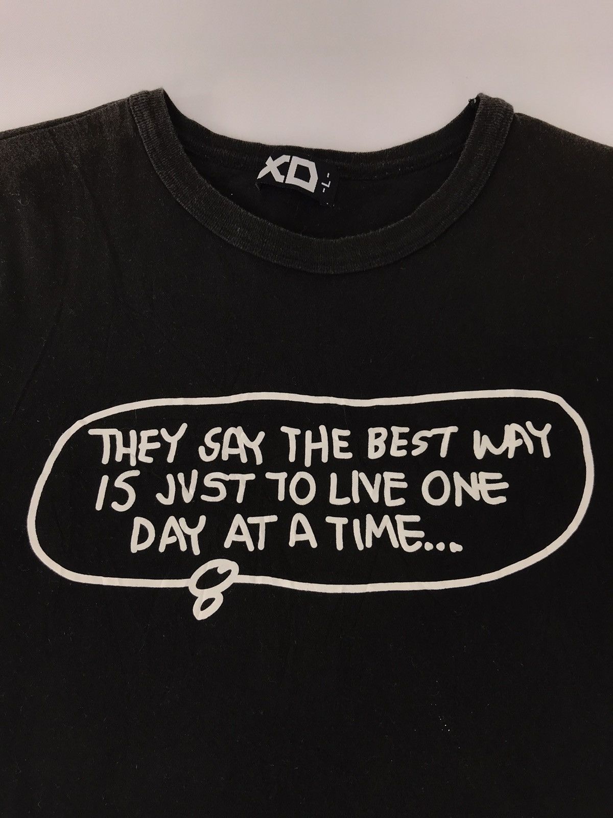 Japanese Brand × Vintage XD Quote Style T-shirt Tee Printed K197j Size US M / EU 48-50 / 2 - 2 Thumbnail