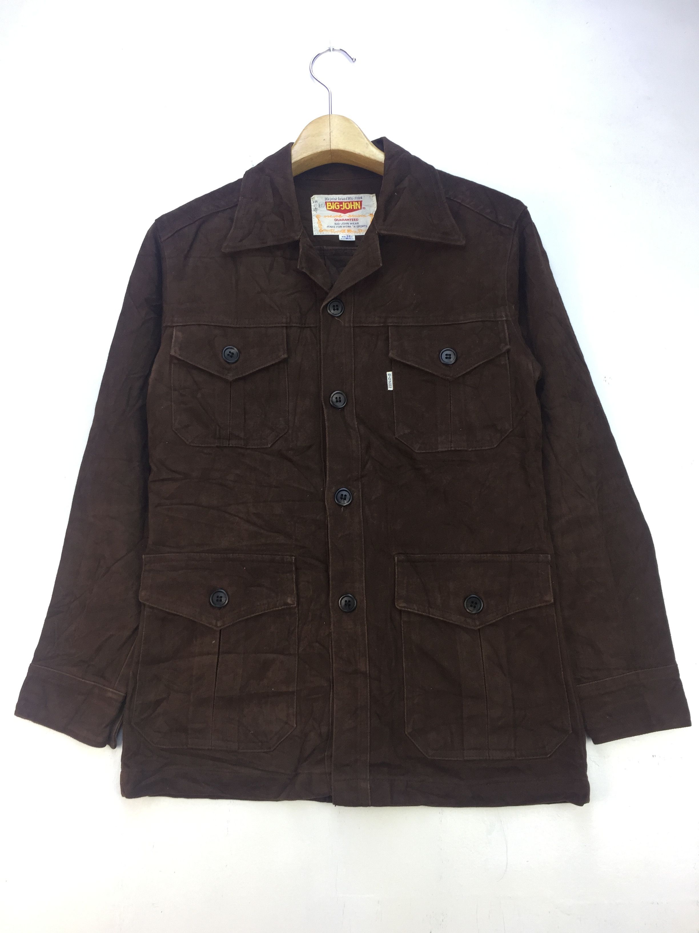 Big John VINTAGE 80s BIG JOHN SAFARI STYLE WORKER JACKET Size US S / EU 44-46 / 1 - 1 Thumbnail