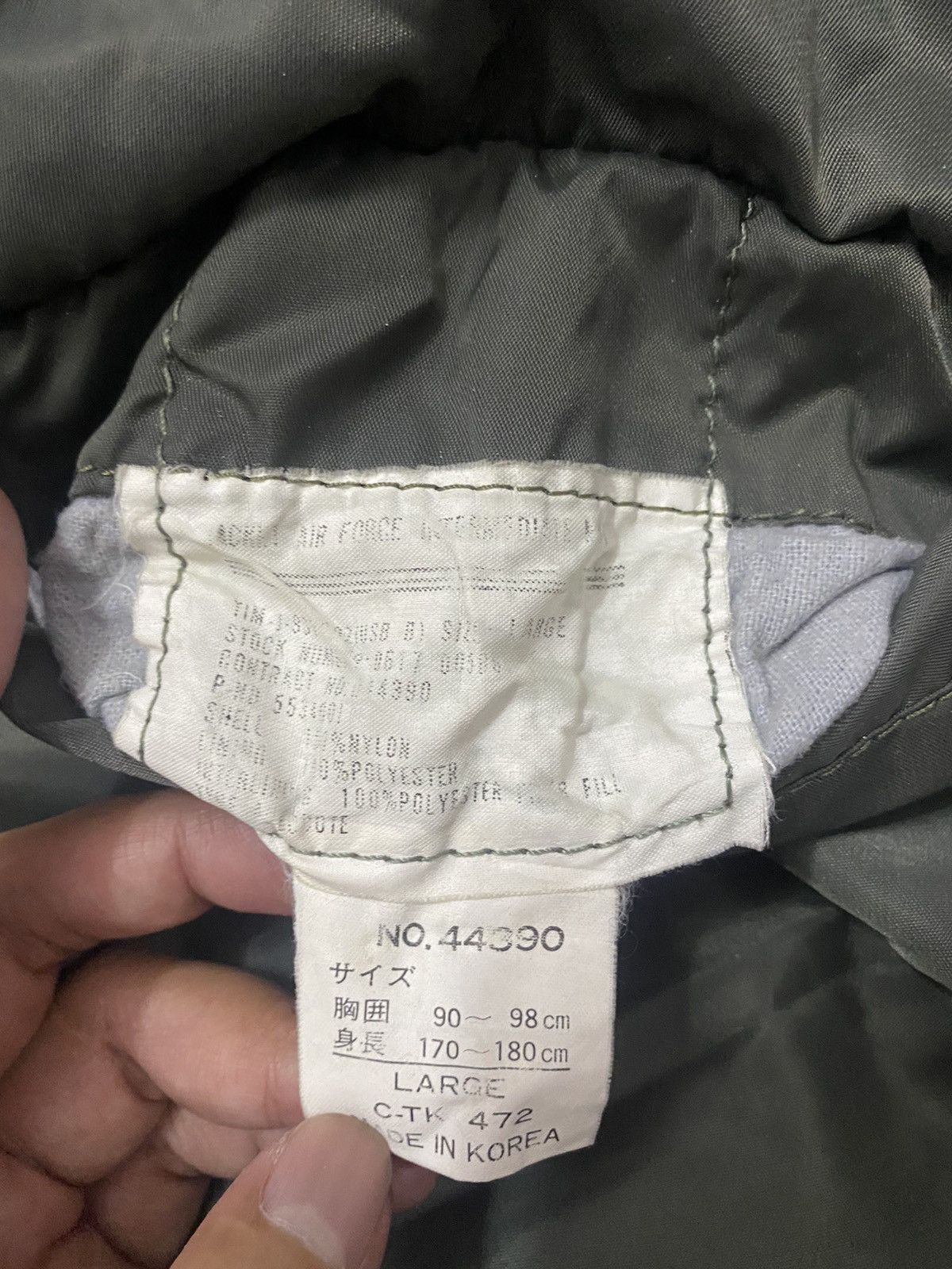 Vintage Vintage Air Force MA-1 Flying Kanye Style Bomber Jacket Size US L / EU 52-54 / 3 - 7 Thumbnail