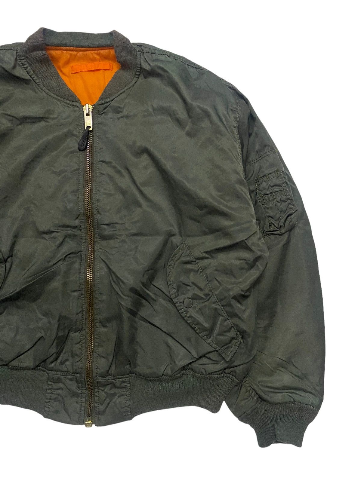 Vintage Vintage Air Force MA-1 Flying Kanye Style Bomber Jacket Size US L / EU 52-54 / 3 - 3 Thumbnail
