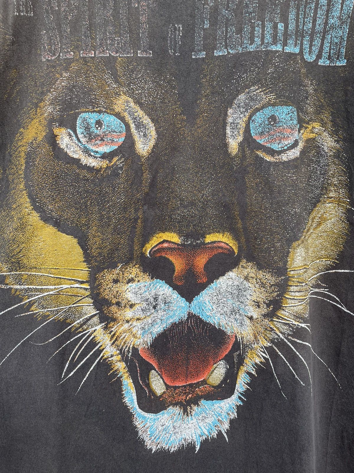 Vintage Lion The Spirit Of Freedom Faded - not jacket coat hoodie Size US XL / EU 56 / 4 - 7 Thumbnail