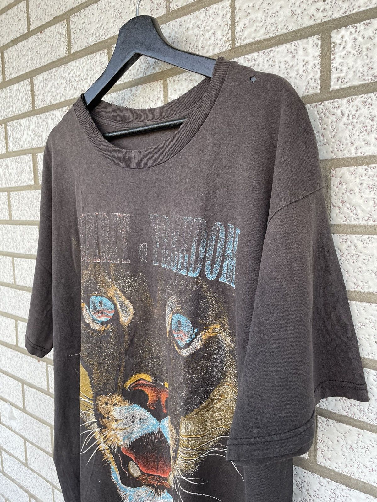 Vintage Lion The Spirit Of Freedom Faded - not jacket coat hoodie Size US XL / EU 56 / 4 - 9 Thumbnail