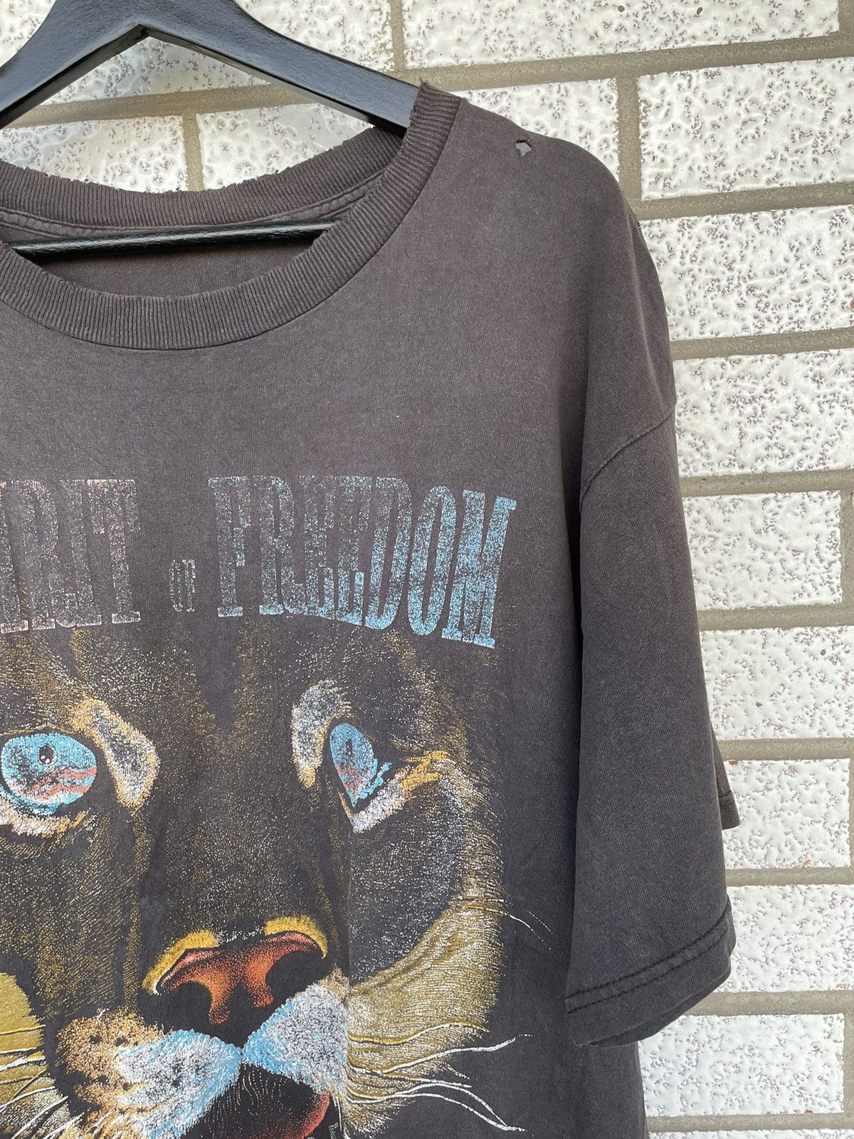 Vintage Lion The Spirit Of Freedom Faded - not jacket coat hoodie Size US XL / EU 56 / 4 - 3 Thumbnail
