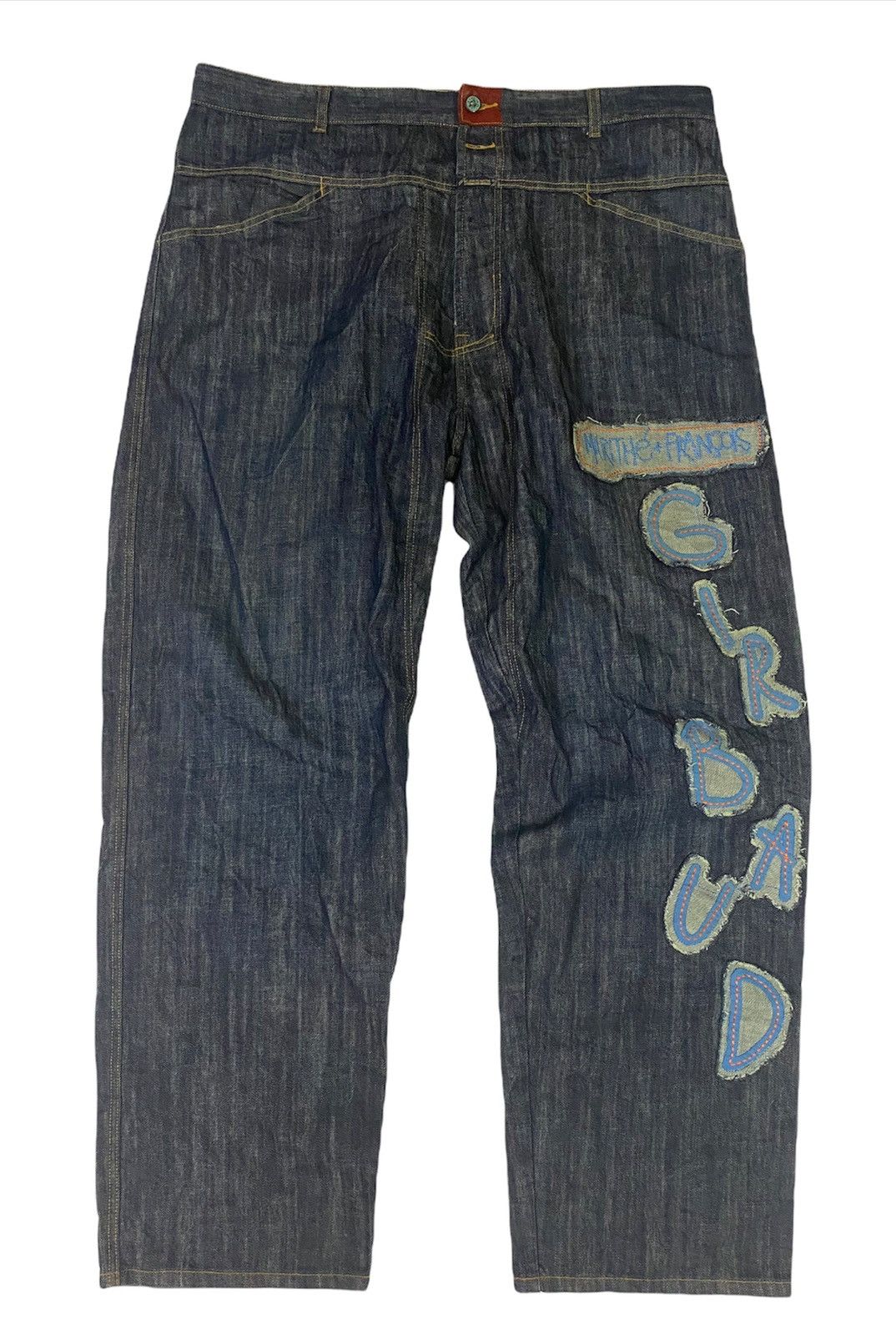 Marithe + Francois Girbaud Marithe Francois Girbaud Multi-patch Pants ...