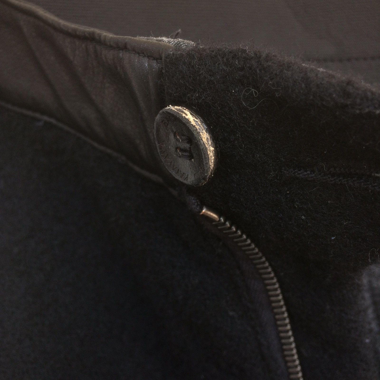 Isamu Katayama Backlash Japan Leather Artist CowLeather Waistline Wool Pant Size US 30 / EU 46 - 6 Thumbnail