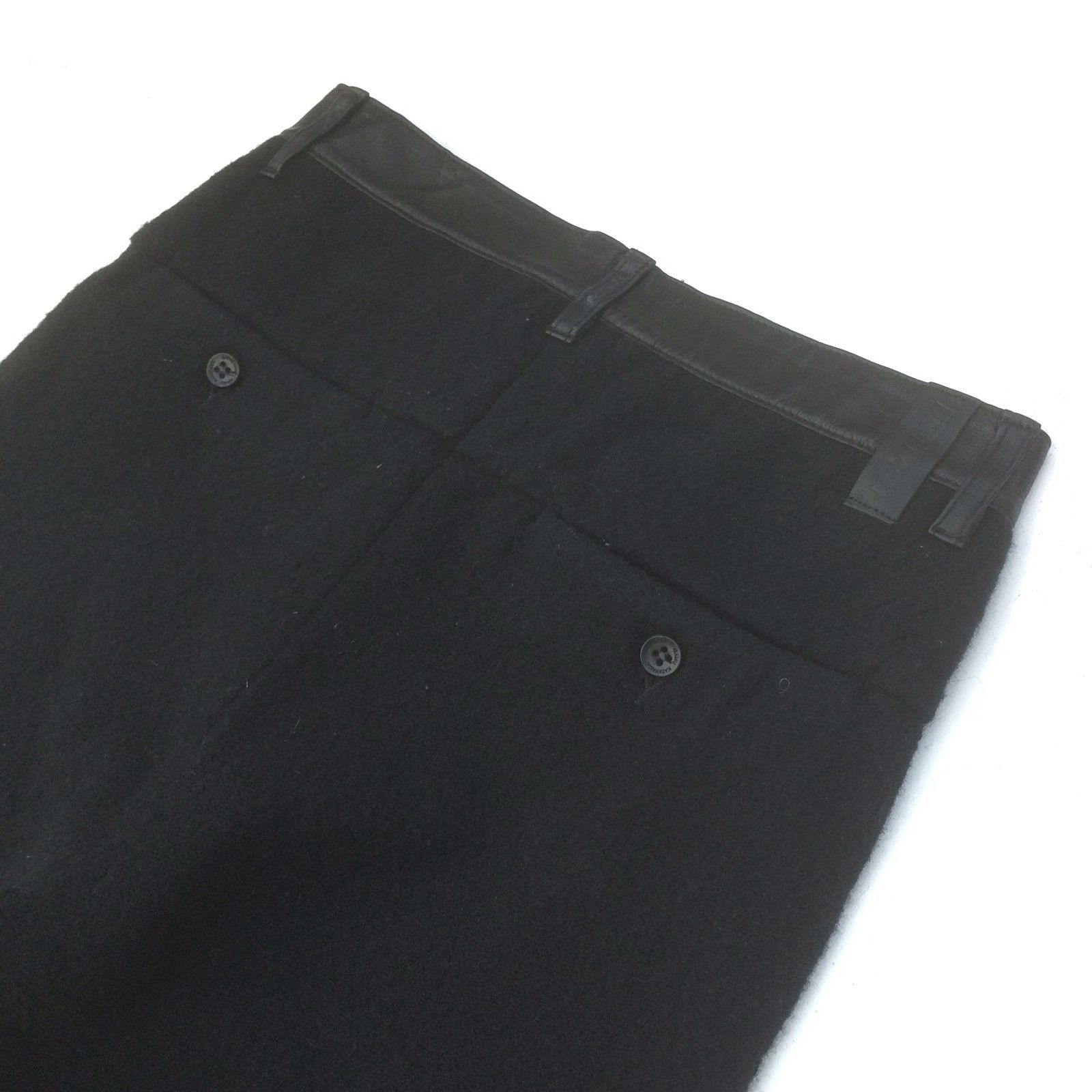Isamu Katayama Backlash Japan Leather Artist CowLeather Waistline Wool Pant Size US 30 / EU 46 - 10 Thumbnail