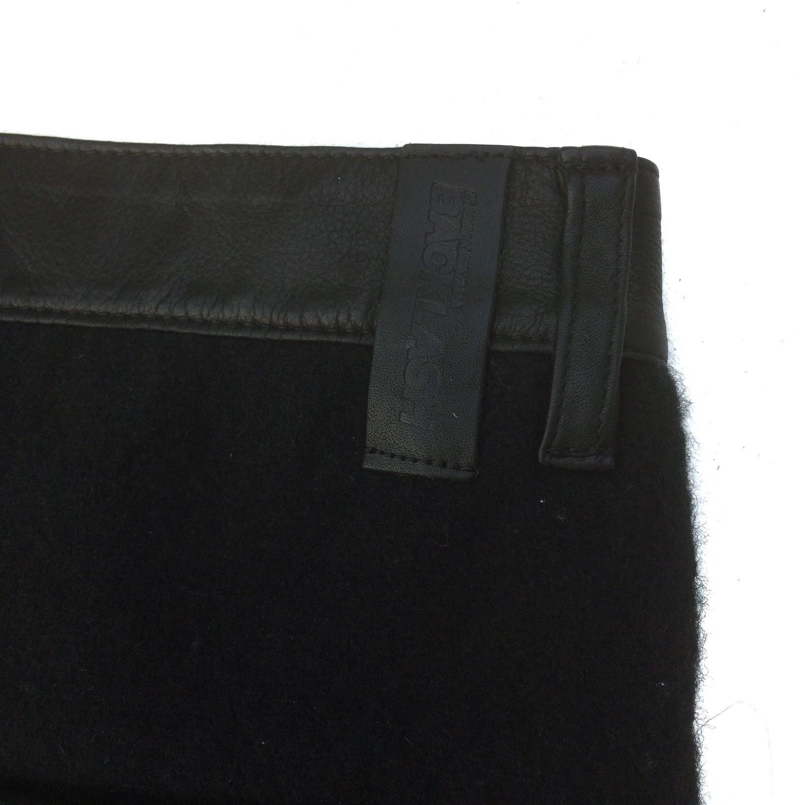 Isamu Katayama Backlash Japan Leather Artist CowLeather Waistline Wool Pant Size US 30 / EU 46 - 11 Thumbnail