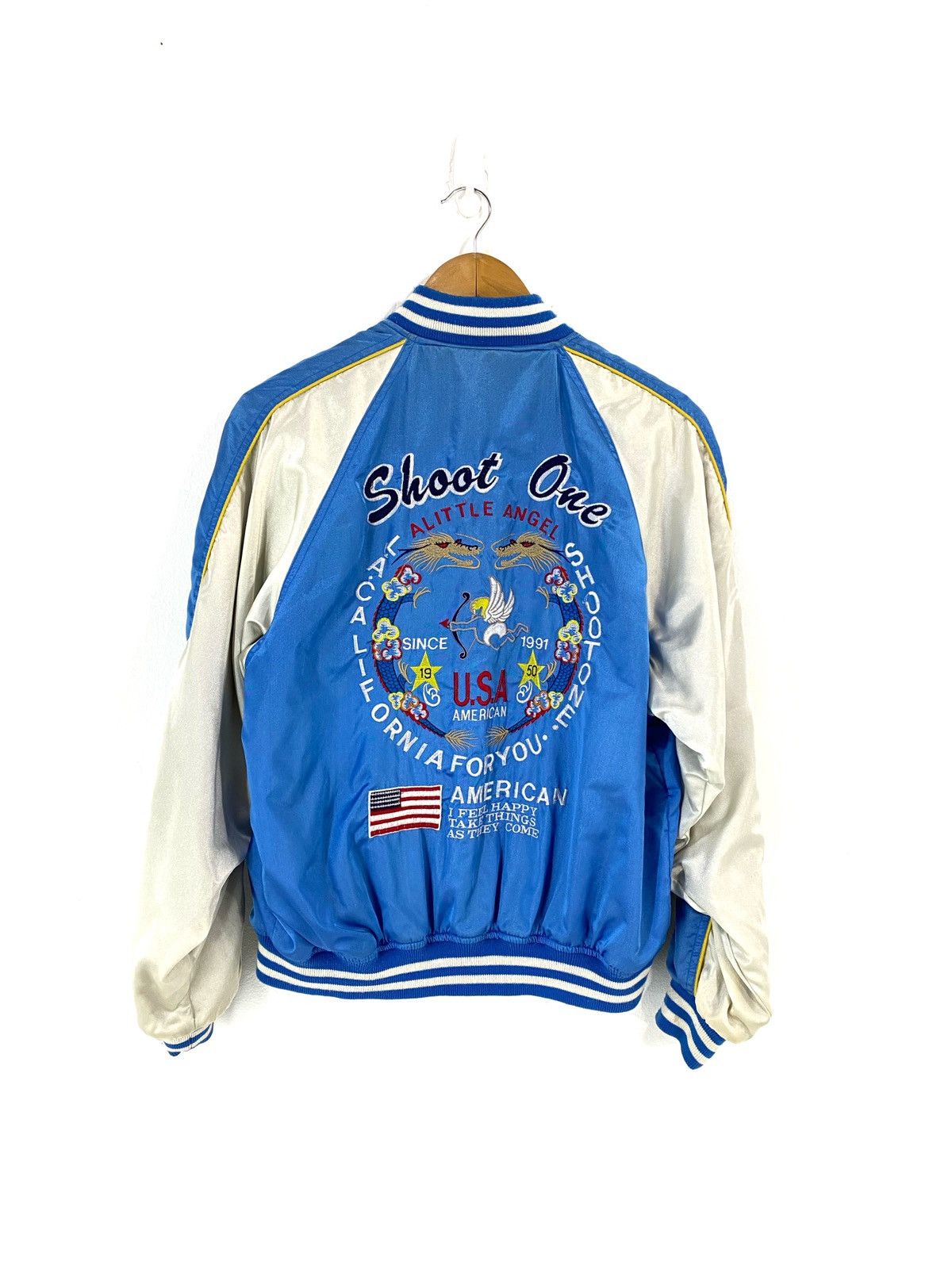 Japanese Brand Sukajan Reversible Jacket Velvet Embroidery Dragon Shoot One Size US M / EU 48-50 / 2 - 4 Thumbnail