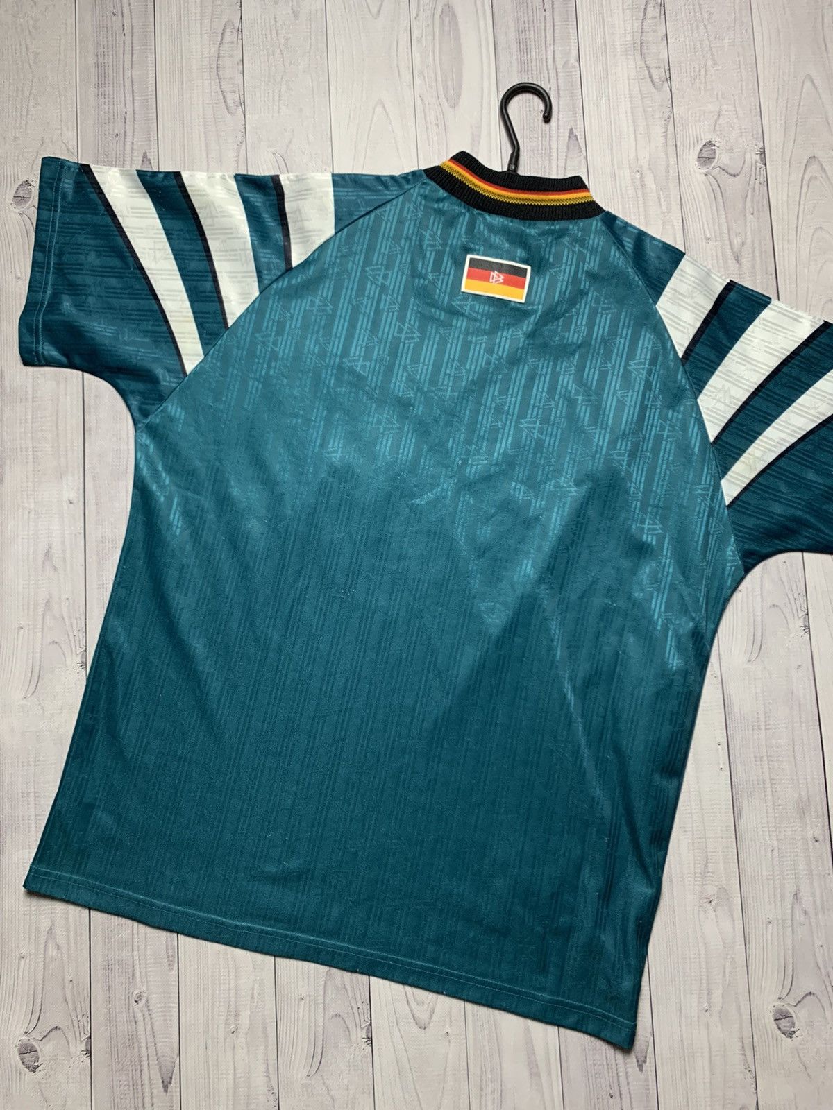 Adidas × Vintage Vintage soccer jersey adidas Deutschland Green Away Size US L / EU 52-54 / 3 - 6 Thumbnail