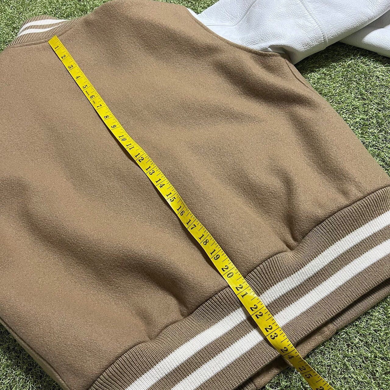 Bape BAPE versity jacket beige/White Size US S / EU 44-46 / 1 - 7 Thumbnail