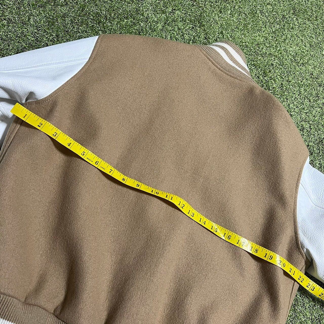 Bape BAPE versity jacket beige/White Size US S / EU 44-46 / 1 - 6 Thumbnail