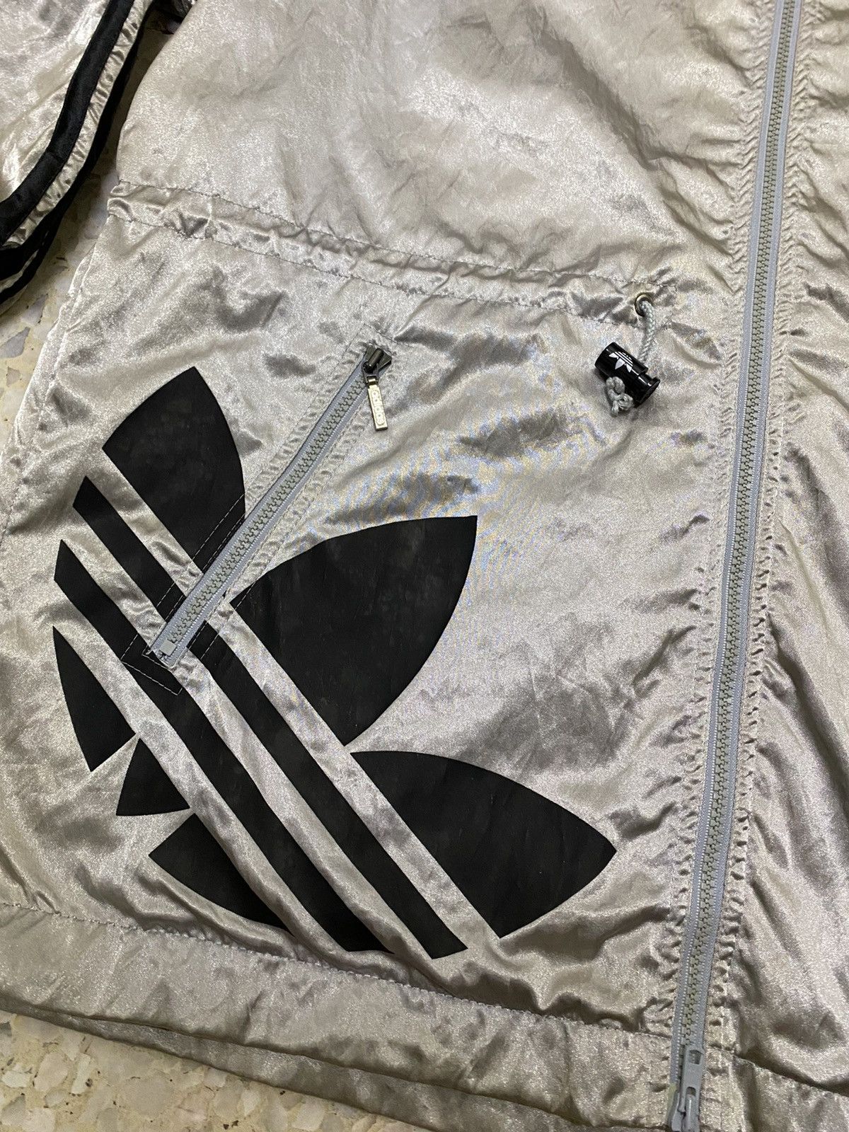 Adidas Vintage Adidas 90’s Jacket Big Logo Design With Hoodies Size US M / EU 48-50 / 2 - 3 Thumbnail