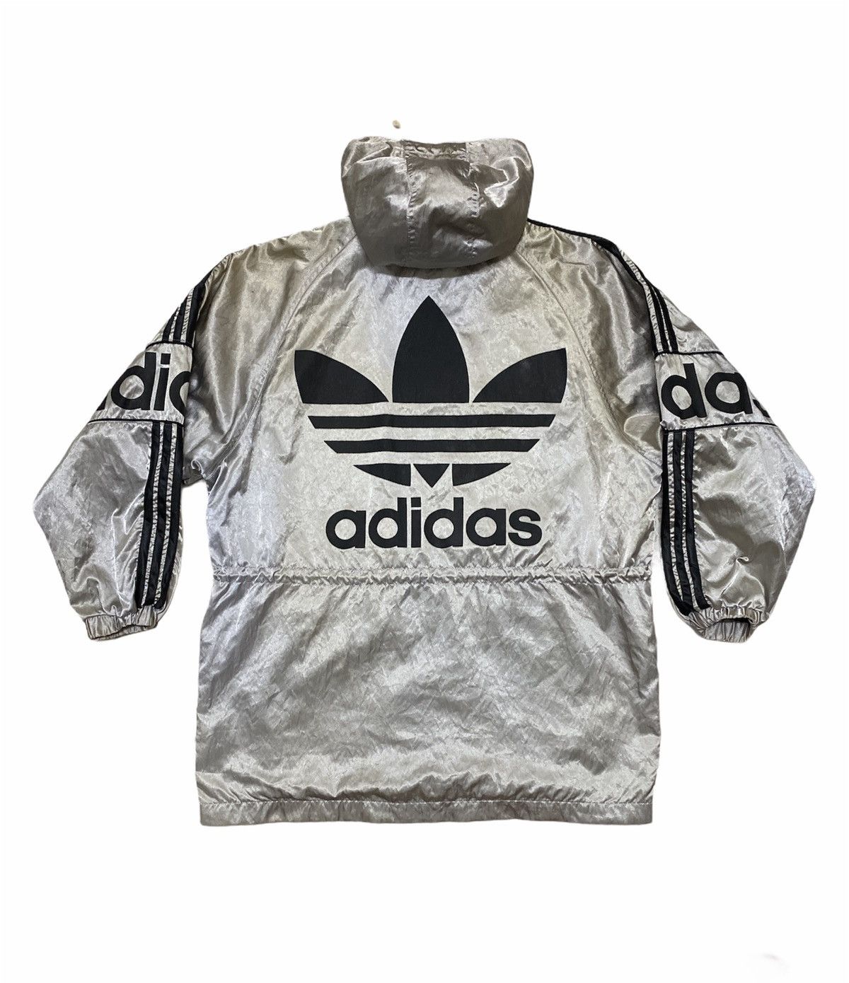 Adidas Vintage Adidas 90’s Jacket Big Logo Design With Hoodies Size US M / EU 48-50 / 2 - 1 Thumbnail