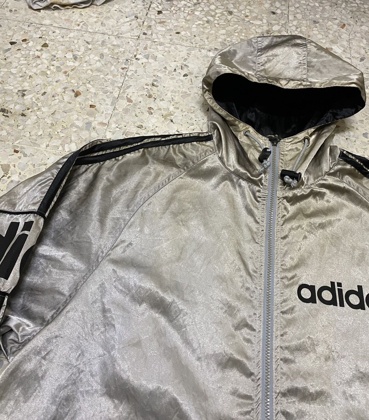 Adidas Vintage Adidas 90’s Jacket Big Logo Design With Hoodies Size US M / EU 48-50 / 2 - 5 Thumbnail