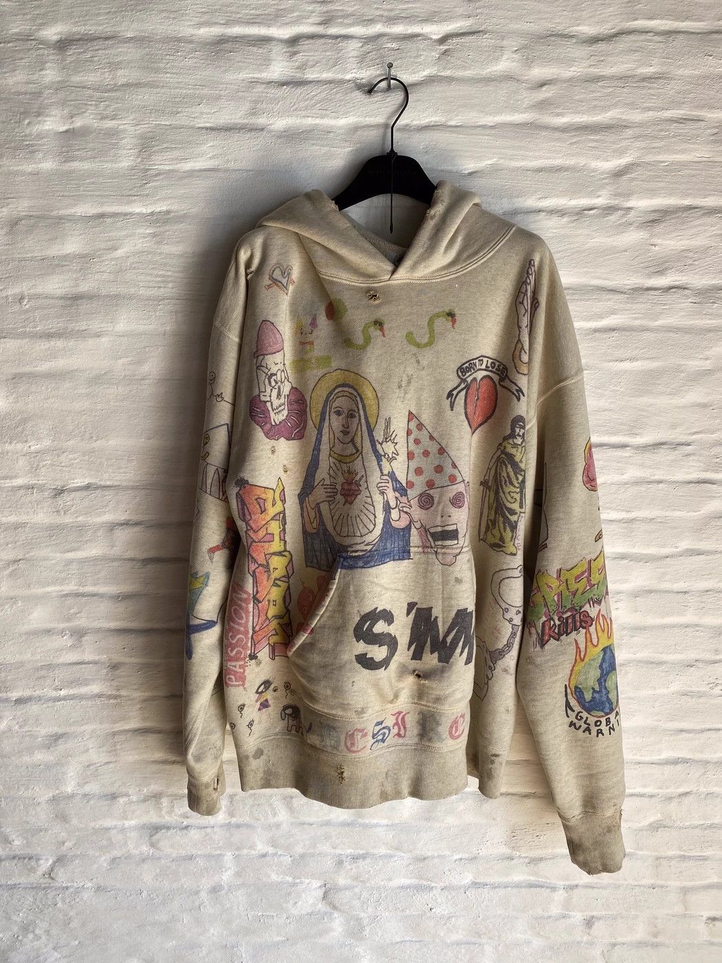 image of Readymade x Saint Michael Size XL Cartoon Hoodie, Men's