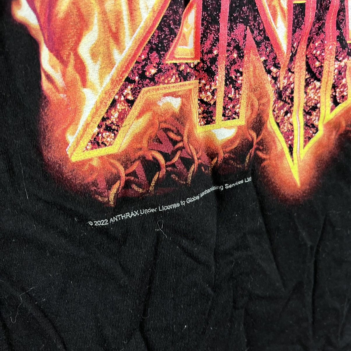 Band Tees Anthrax 2022 Tour 4OTH Anniversary Rock T-Shirt Size M Size US M / EU 48-50 / 2 - 6 Thumbnail