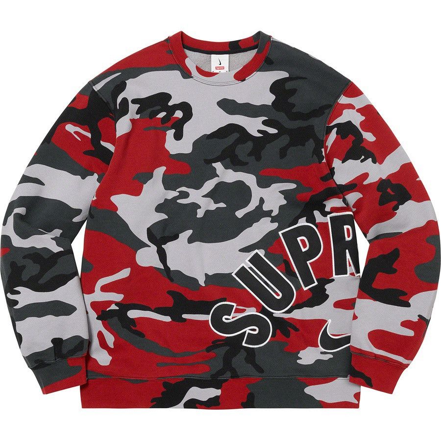 Supreme Nike “Arc Crewneck” Red Camo (X-Large) NEW SS22 W14 
