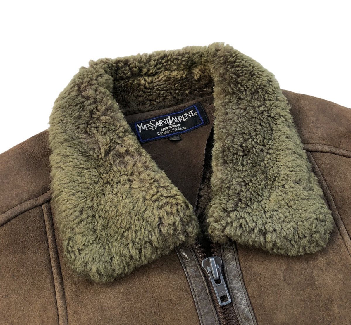 Yves Saint Laurent 🔥Vintage YvesSaintLaurent US Sheepskin Sherling Jacket Size US L / EU 52-54 / 3 - 9 Thumbnail