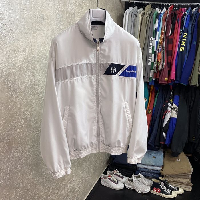 Jogging Vintage Sergio Tacchini Années 90 - Homme Taille XL Violet - Chevilles Zippées - Occasion
