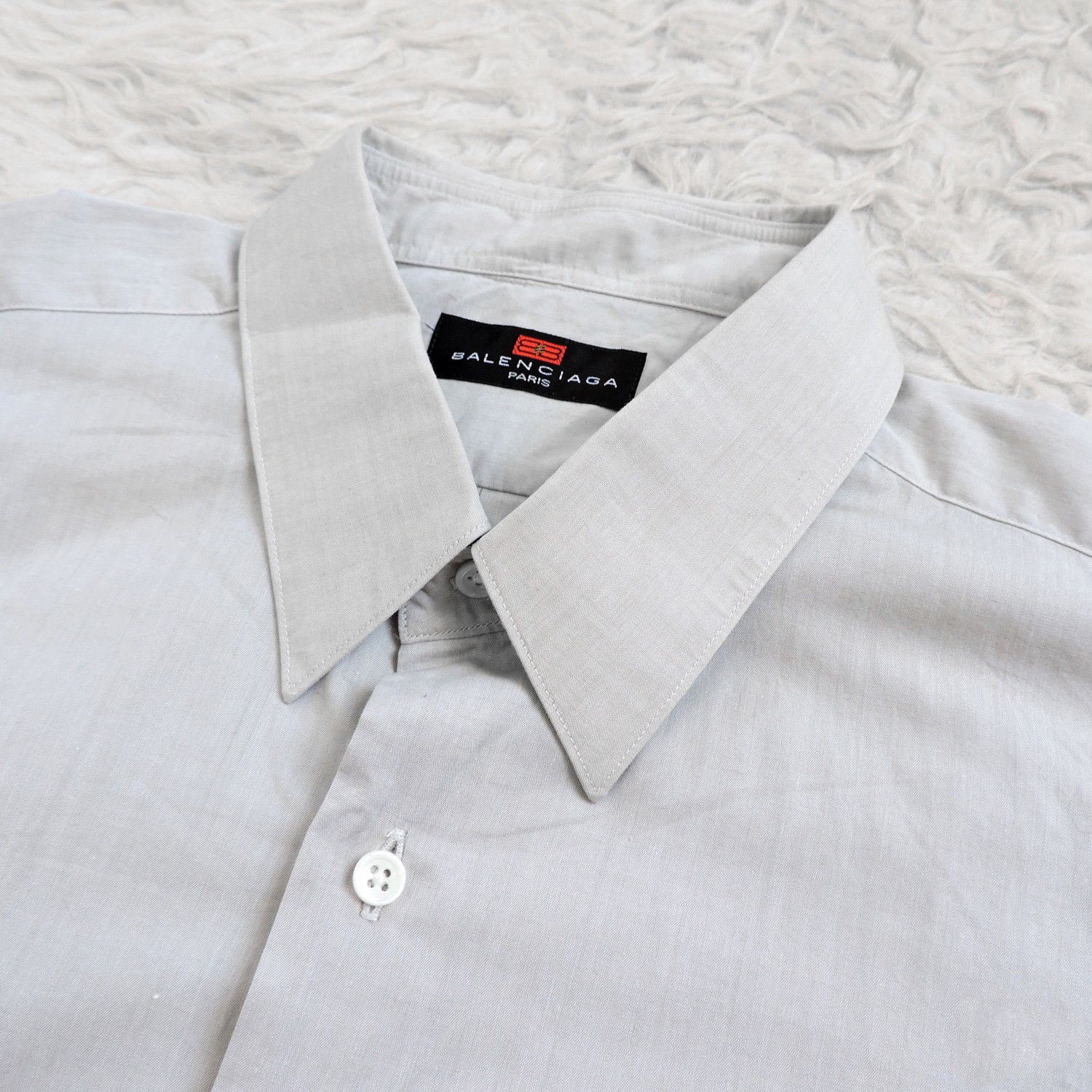Balenciaga Balenciaga TK Gray Long Sleeve Shirt Size US M / EU 48-50 / 2 - 5 Thumbnail