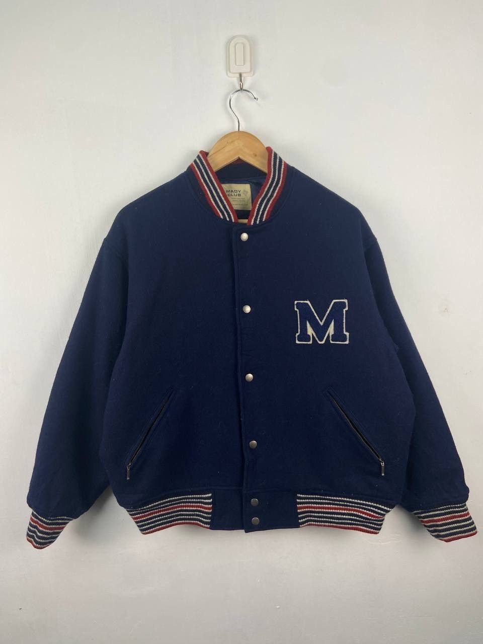 Japanese Brand Vintage M. Club Varsity Jacket Oversized Baggy Size US L / EU 52-54 / 3 - 2 Thumbnail