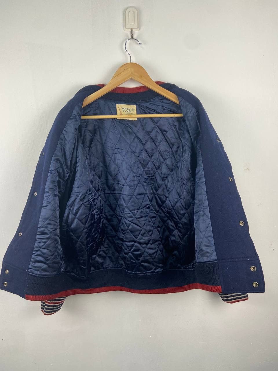 Japanese Brand Vintage M. Club Varsity Jacket Oversized Baggy Size US L / EU 52-54 / 3 - 3 Thumbnail