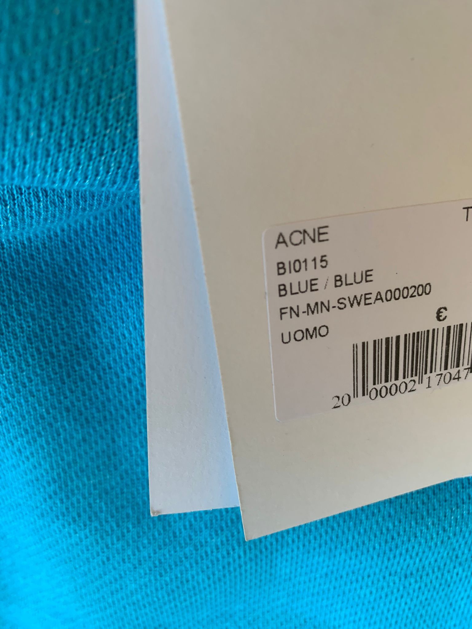 Acne Studios Raglan Sweater in Bright Blue Size US XL / EU 56 / 4 - 10 Thumbnail