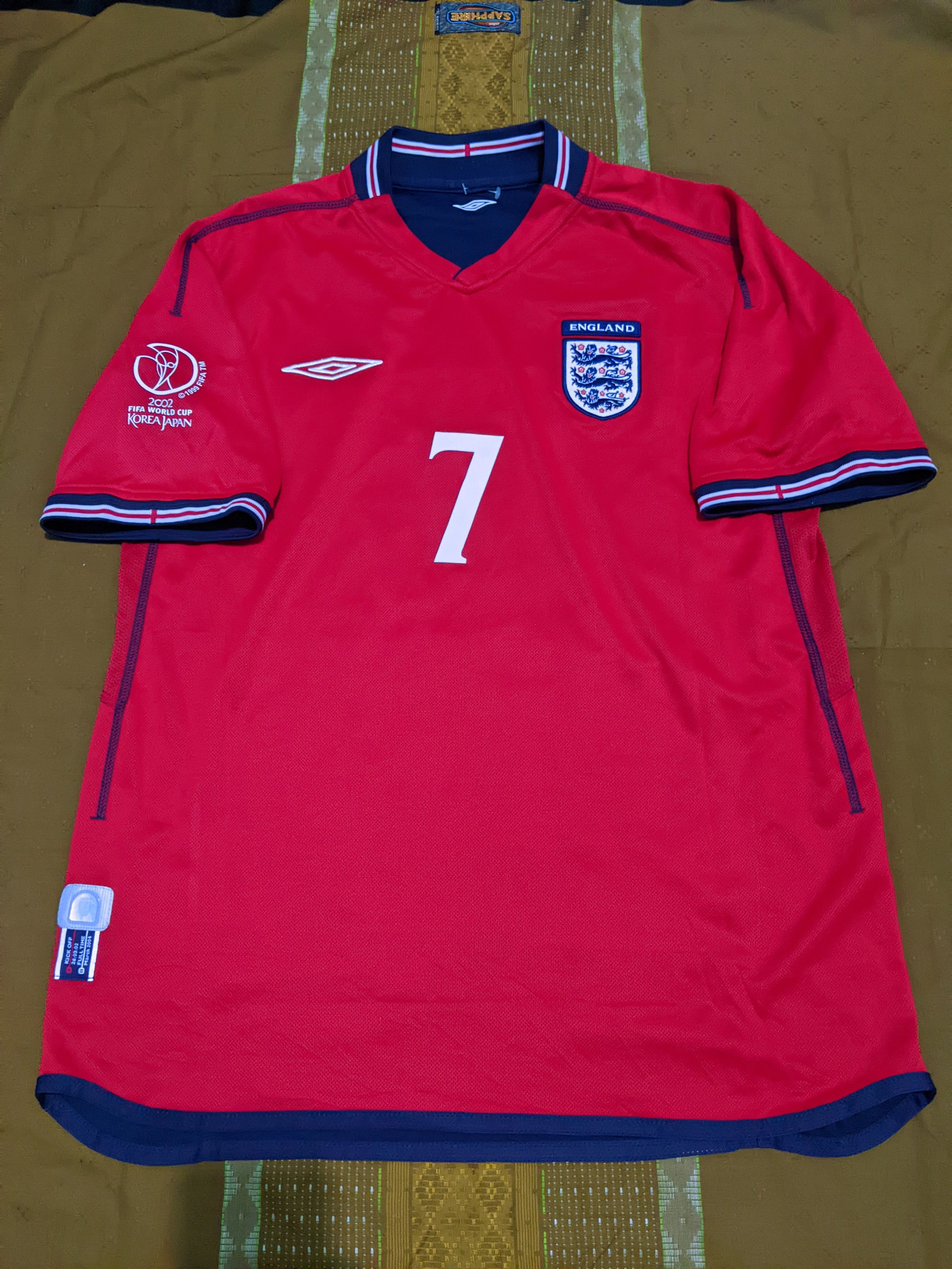 England away 2002 Jersey football shirt