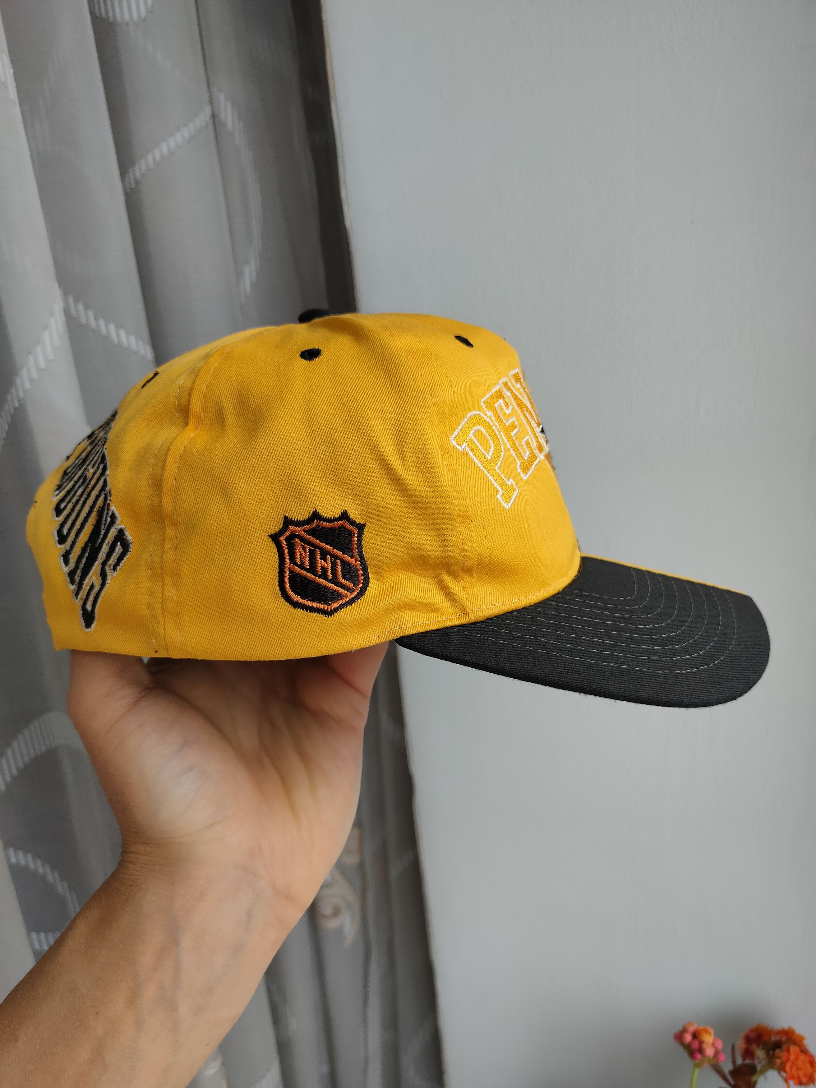 NHL NHL Pittsburgh Penguins vintage cap hat rare cap big logo PP Size ONE SIZE - 5 Thumbnail